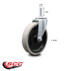 Service Caster 5 Inch Thermoplastic Rubber Wheel 1-3/8 Grip Ring Stem Caster SCC-GR05S510-TPRS-716138